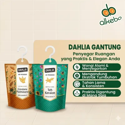 Dahlia Pengharum Ruangan Gantung 75gr - Teh Keraton / Cendana
