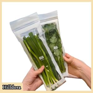[Hilldora] Fruits Vegetables Fresh-keep Bags Reusable Refrigerator Storage Bags Thickened Leakproof Containers Kitchen Sealed Packaging Bag