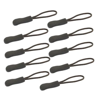 New 10 PCS Zipper Pull Puller End Fit Rope Tag Replacement Clip Broken Buckle Fixer Zip Cord Tab Travel Bag Suitcase Tent