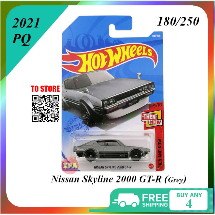 Hot Wheels JDM Cars Diecast Nissan Skyline 2000 GTR ( Grey ) 2021