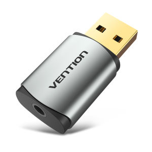 Vention USB External Sound Card Gray Metal Type (CTIA) - CDNH0