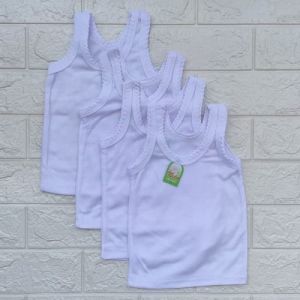 6 Pcs Singlet Anak Warna Putih Usia 0-12 Tahun / kaos dalam anak polos putih