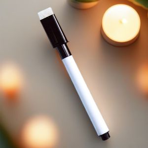 Black magnetic whiteboard marker with dry eraser pen for office and school use