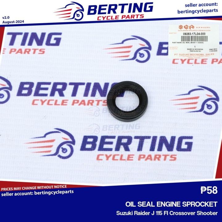 SGP OIL SEAL ENGINE SPROCKET Suzuki Raider J 115 FI Crossover Shooter Genuine 09283-17L04-000
