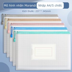 [siêu rẻ] Túi lưới Đựng tài liệu Chống nước A4 có Khóa kéo tiện dụng-ESTLA