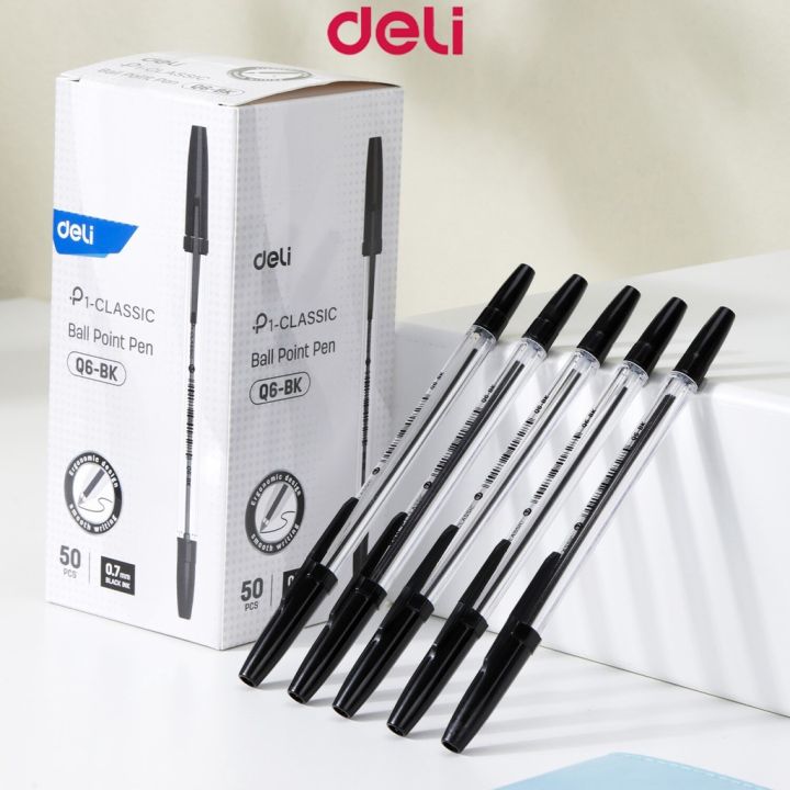 Deli EQ6 Ballpen 0.7mm Ballpoint Pen Student Writing Pens School Office ...