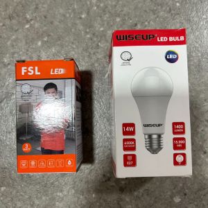 (bay1 ship2)WISEUP HIGH QUALITY LED BULB day light/warm white 3w 5w 7w 9w 12w 14w 18w 25w