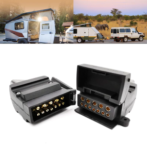 Giắc nối kéo rơ-mooc ổ cắm nam đầu nối Nữ 12 Pin phích cắm dẹp ổ cắm áp dụng cho xe tải RV rơ moóc xe hơi ct1120a/cs1120a