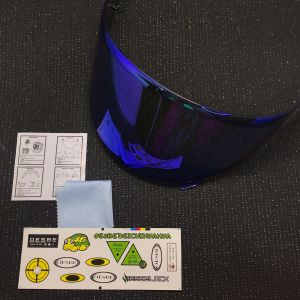 ( FREE STIKER ) PAKET GANTENG ORIGINAL OSBE KACA HELM VISOR KYT NFR / NX-RACE / NZ-RACE IRIDIUM