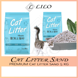 Pasir Kucing Murah Premium Cat Litter Sand 5KG - Tandas Kucing Cat Toilet Bentonite Cat Litter 猫砂 - LILO