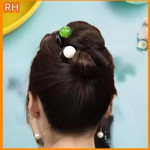 🔥🔥🔥ranghe Pháp xoắn ngọc trai hạt tóc dính tóc Clip Acetate hình chữ U kẹp tóc cổ điển rùa Vỏ phụ nữ tóc Bun Pin mũ nón