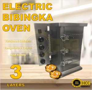 Electric Bibingka Oven Stainless Steel 3 Layer Heavy Duty