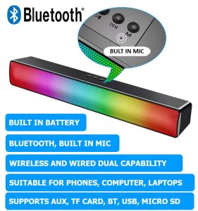 ★SG WARRANTY★SADA Computer Speaker S-96 USB Wired Bar Stereo Subwoofer Music Player Bass Surround Sound Box 3.5mm Audio Input
