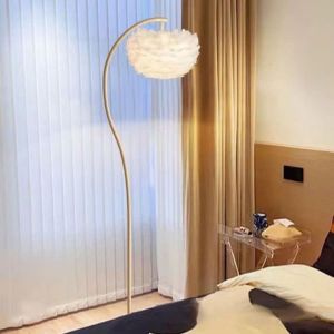 DECOR NHÀ NHỎ - D020 Đèn sàn cao dáng cong  decor phòng ngủ phòng khách. Đèn cây đứng Vintage decor