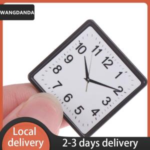 [COD] WANGDANDA Ship within 24 hours 1:12 Scale Resin Dollhouse Miniature Wall Clock Home Decor Accessories Toy