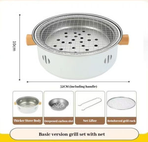 Save gas energy(Durable)Thickened Wood Fired Charcoal Stove - Versatile For Home Cooking Barbecuing Camping And Picnics Firewood Charcoal Stove Can Be Wsed For Cooking Tea Barbecue And Outdoor Multifunctional wood-burning stove