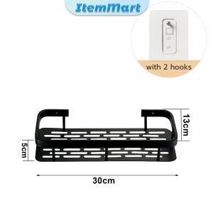 ItemMart Punch-free Bathroom Kitchen Storage Rack Self-draining Corner Storage Rack