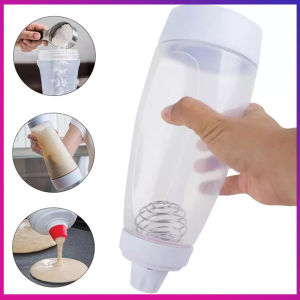 Whiskware 1L Muffin Pancake Art Kit with Batter Mixer Art Bottle Blender Ball Kitchen Tools