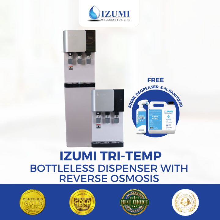 Izumi Bottleless TriTemperature Reverse Osmosis Dispenser Lazada PH