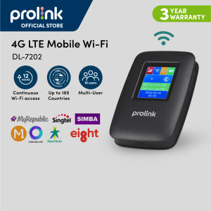 [UPGRADED | Up to 25 hour] Prolink DL-7203E 4G LTE Mobile WiFi with LCD display with RJ45 LAN port/ Powerbank [Support 4G/ 5G SIM card | Local and Overseas Telco Sim card]