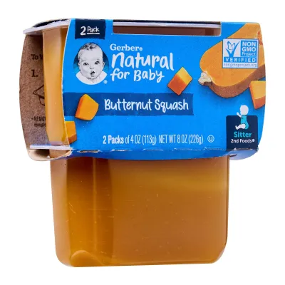 Gerber 2Nd Foods Natural For Baby Butternut Squash 6+M