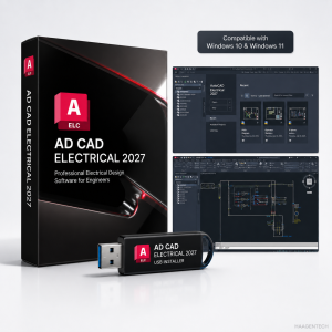 CAD Electrical 2027  USB SOFTWARE Installer – Plug & Install | FULL VERSION | Perpetual | No CD Drive Needed | Windows Compatible | Fast & Easy Setup | No Internet Required | COMES IN A USB FLASDRIVE | USB | FLASHDRIVE