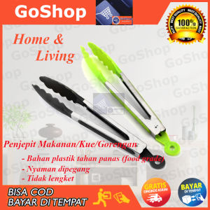 GoShop Penjepit Makanan Bahan Silicone + Stainless Capitan Gorengan Kue