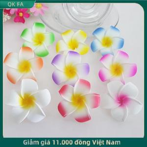 QK FA ✨ Mùa Hè Plumeria Hoa Tóc Clip Cho Phụ Nữ Cô Gái Dễ Thương Kẹp Tóc Trứng Hoa Barrettes Hawaii Wedding Party Tóc Phụ Kiện