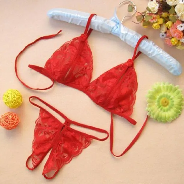 2023 Korean Women's Sexy Lingerie Transparent Open With Hole File