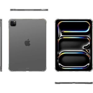 Soft Case Silikon Ipad Pro M4 11 Inch Ipad Pro M4 13 Inch 2024 Ipad Air 6 11 Inch Ipad Air 13 Inch 2024 Bening transparant Airbag Anti Crack Tebal