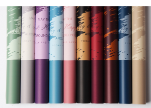 10 แผ่น กระดาษห่อช่อดอกไม้ ทูโทน สไตล์เกาหลีลายสีเพ้นท์ วัสดุกันน้ํา ใช้ได้กับดอกไม้สดและดอกไม้ประดิษฐ์