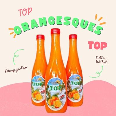 1 Dus Isi 12 Botol Sirup TOP 630 Ml Rasa Jeruk Orange Minuman Energi Exp 2026 | 