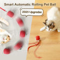 Interactive Cat Ball Toy Automatic Rolling Ball for Indoor Cats Rechargeable electric Smart Cat Toy. 