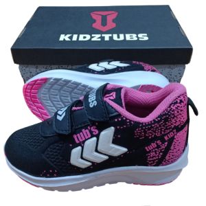 Sepatu Sekolah Anak Laki Laki Sepatu Warna Hitam Murah Tali Perekat Rekat Kecil Tanggung Umur 6-10 Tahun PAUD TK SD SMP SMA Kelas 1 2 3 4 5 6 7 8 9 0-KIDZTUBS1942040724