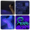 HaixnFire G700 LED Zoom UV Light Flashlight 395nm torch UV adhesive curing Travel safety Ore id detection lamp AAA 18650. 