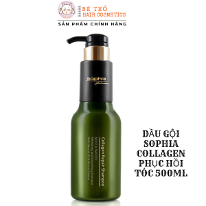 Dầu Gội Và Dầu Xã Sophia Collagen Repair Shampoo And Conditioner Phục Hồi Mềm Mượt Tóc Hư Tổn 500ml