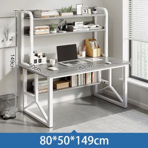 Study Table Computer Desk Table with Bookshelf office table Bookcase 80/100/120 cm