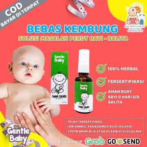 Minyak Telon Oles Gentle Baby Tummy Calmer Solusi Bebas Kembung Perbaiki Masalah Perut Pada Bayi Balita Bahan Alami Therapeutic Grade Essensial Oil Organik BPOM