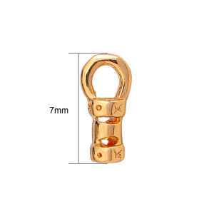 Nắp Hạt Đầu Uốn 18K Đồng Thau Mạ Vàng Chất Lượng Cao Phù Hợp Với Chuỗi/Dây 1/1 5/2Mm Để Làm Vòng Tay Thủ Công