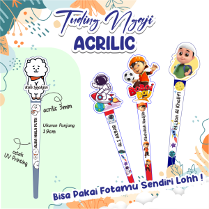 Tuding Duding Ngaji Akrilik Custom Nama dan Gambar