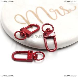 [COD] CAHNGXIANG 1pcs Mix Candy Color Snap Rotating Lobster Clasp Hooks Metal Plated DIY Jewelry Making Accessories For Keychain Handbags
