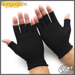 【Guoyuqiche】🔥🔥🔥 ถุงมือครึ่งนิ้วถุงมือผ้าฝ้ายถักข้อมือสำหรับผู้หญิงและผู้ชาย