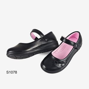 GL25-30 COD Cute Black Leather Shoes Mary Jane for Girls School Uniform Non-Skid Breathable