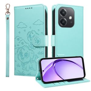 For OPPO A3X A5 Pro A17 A17K A16 A18 A38 A54 A55 A57 A57S A58 A60 A74 A77 A77S A78 A79 A95 A98 Phone Case Pet Dog Magnetic Leather Wallet Card Slot Protection Flip Case Casing