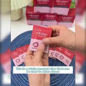 ✴Ship Within 24✴️ Stain Removal Wet Wipes 20Pcs/Bag Individual Wrapped Wipes 去污湿巾