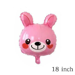 Balon Foil Bulat Animal 18 Inch/Balon Foil Karakter Binatang