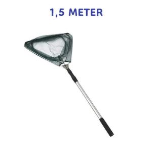 Bumi Damai Serokan Seseran Lamit 2.1 M Jaring Pancing Ikan Udang Kepiting Lipat Segitiga Gagang Telescopic Fishing Net Pole Aluminium