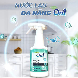 Nước Lau Đa Năng On1 500ml – Diệt Khuẩn 99.9% | Gốc Thực Vật | Lau Mọi Bề Mặt: Bếp Kính Inox Gỗ