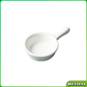 Nexlent Creative Ceramic Mini Seasoning Dish with Single Handle 9.9*6.2*2.8cm