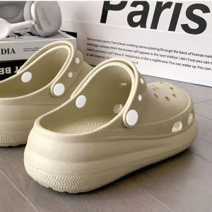 [Free Shipping] Fashionable Puff Clogs For Women Ladies Outdoor Sandals Beach Slippers Home Slippers WomenS Closed-Toe Slippers